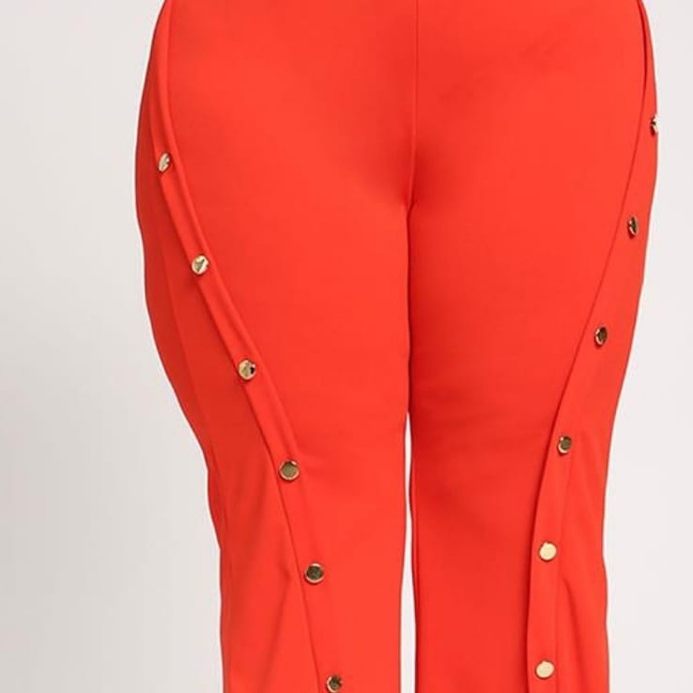 Red sailor pants